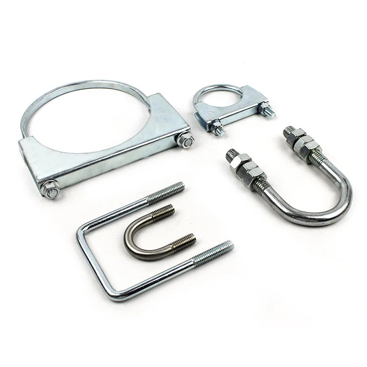 Wholesale exhaust pipe connector clamp mirror finishing clamps stainless steel stainless hose clamps for exhaust muffler
