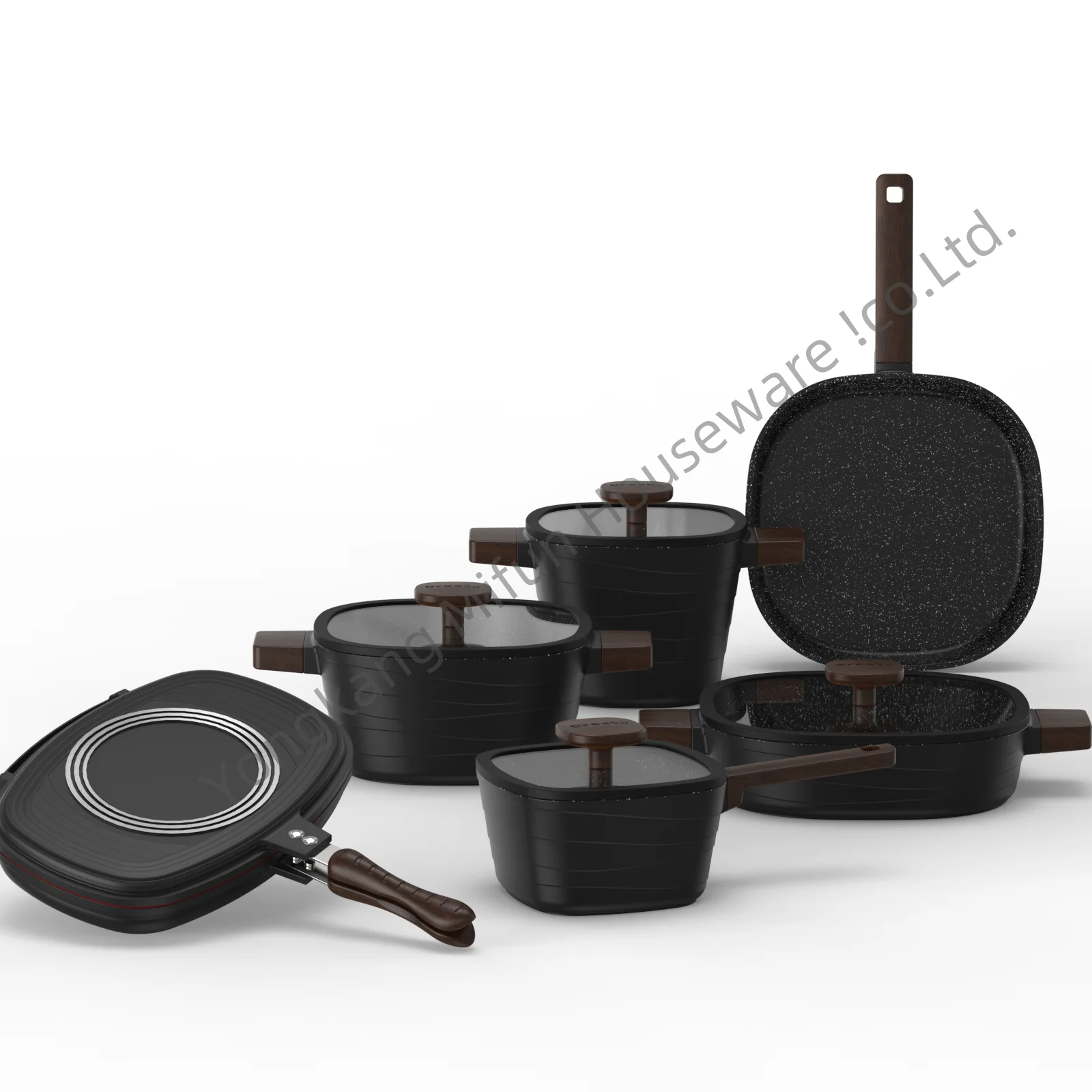 High Quality Non-Stick Coating Durable Pots and Cookware Cooking Pots And Pan Sets