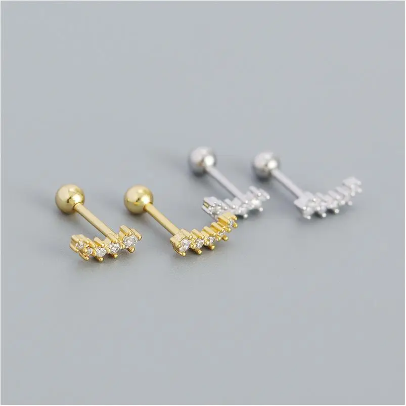 Stud Earrings Designer Fashion Card Custom Logo New Arrivals Stone Necklace Heart With African Dainty Sterling Gemstone Earrings