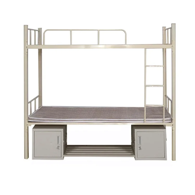 
Simple Design Custom Steel Double Deck Bunk Beds Metal Bunk Bed With Cabinets 