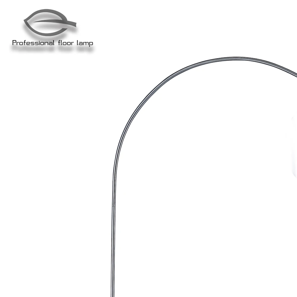 Arc Iron with Acrylic in Satin Nickel Colour Round Acrylic Shade  Arc Tube Fishing Led Floor Lamp