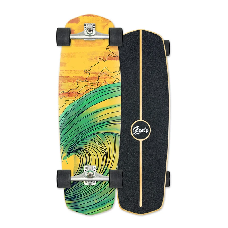 Geele скейтборд CX4 грузовик Крейсер Скейтборд Палубы 7 слоев Канадского Клена для серфинга, катания на скейтборде