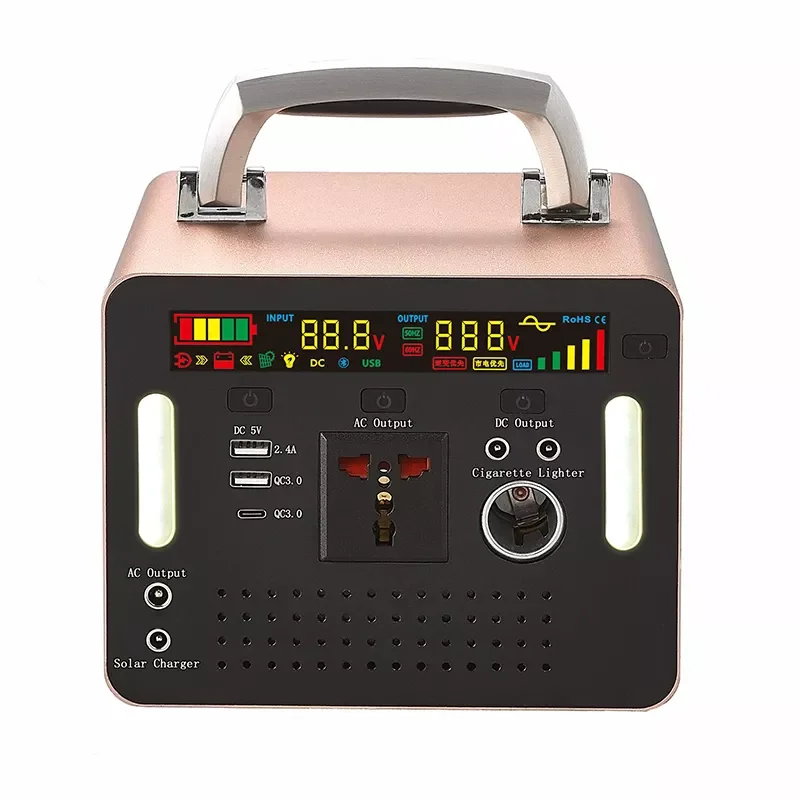 Fast charge portable solar generator 1000w AC DC output portable solar panel generator