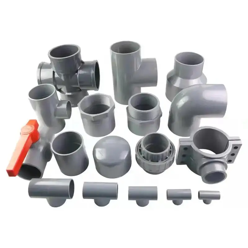 Factory outlet garden drip irrigation PVC tubes coupling tee elbow fittings PVC connector