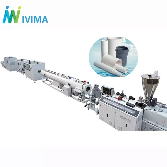 Conical Twin Screw PVC Pipe Extruder/UPVC CPVC Pipe Making Machinery for PVC Water Tube Production