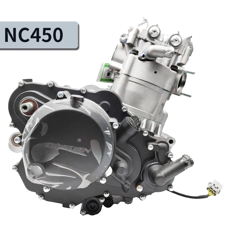 DOHC zongshen 450cc engine 4 valve 4 stroke water cooled 6 gears motorcycle atv engine balance shaft NC450 for honda
