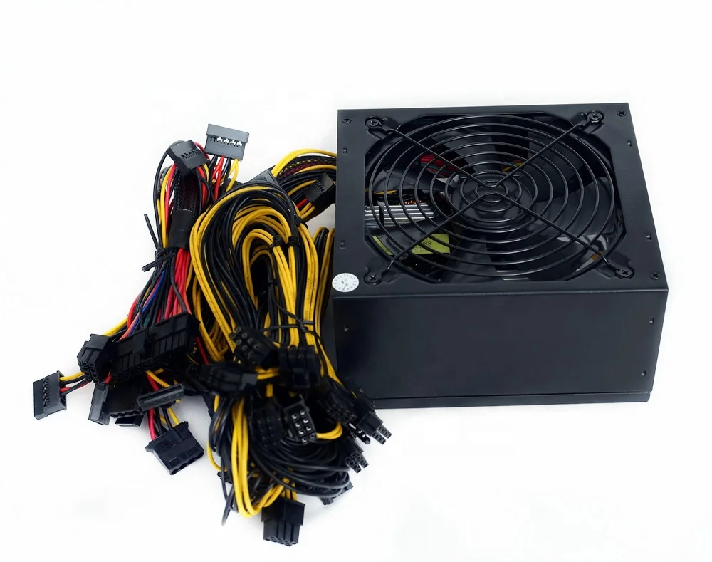 Блок питания ATX 110-240 в 1800 Вт поддержка графической карты 6 8 GPU