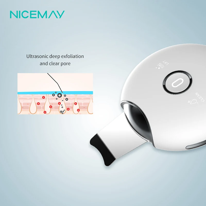 Portable EMS ultrasonic skin scrubber electronic skin care tools whole set online sale 1809