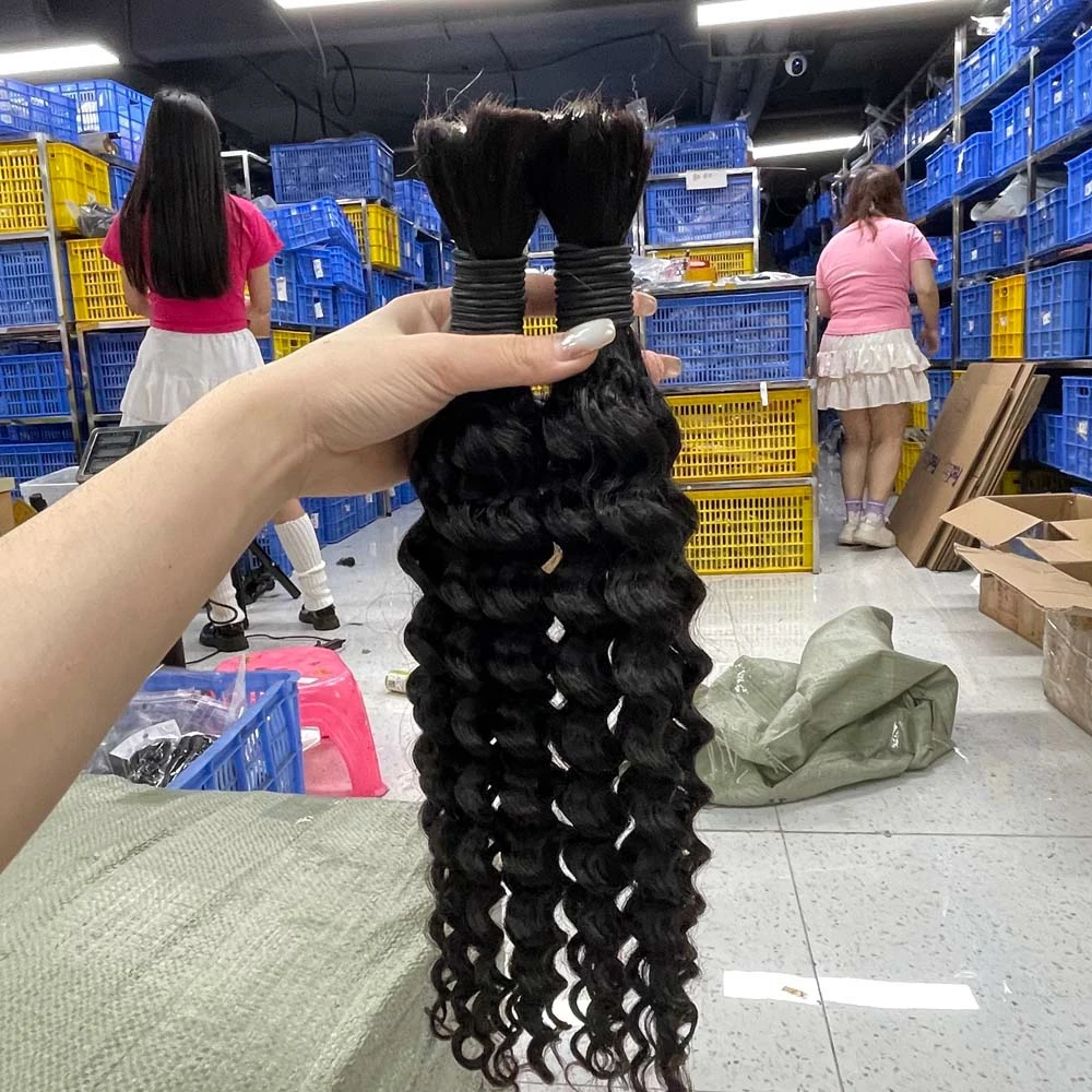 Wholesale Wigs Human Hair In Bulk Boho Human Braiding Hair Raw Bulk Human Hair Bundles For Braids