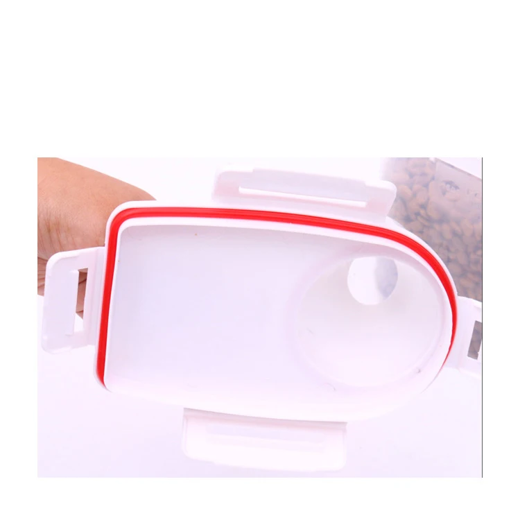 2 in 1 cat dog pet food container storage and measuring cup