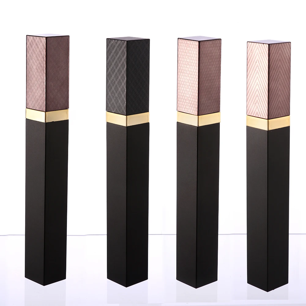 Роскошная Черная тушь для ресниц, пустая квадратная тушь для ресниц, тюбик 10 мл, с кисточкой на заказ