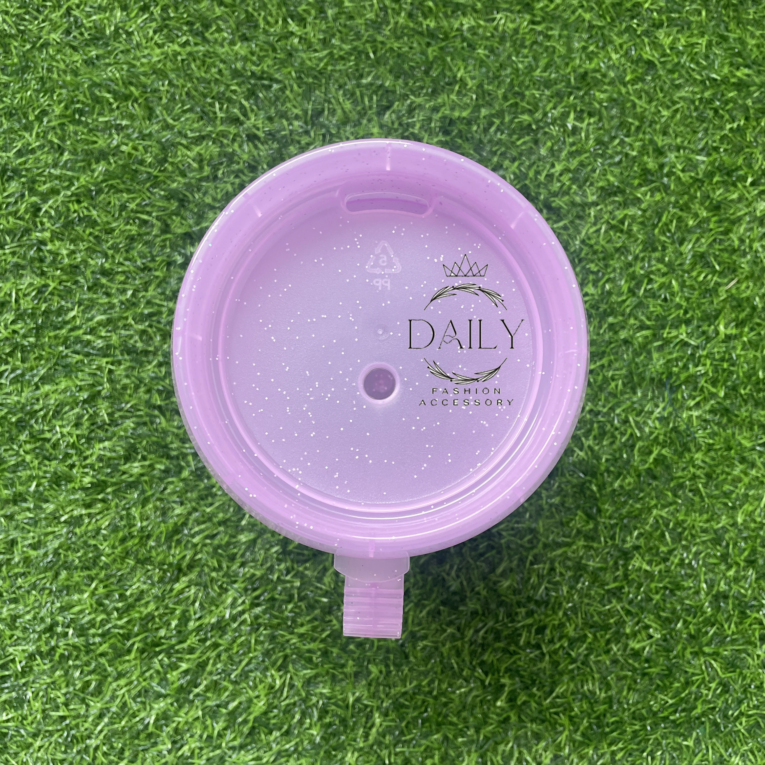 2024 RTS New Arrival Glitter Mugs Double Wall PP Plastic 34oz Trucker Mug With Handle Lid Straw