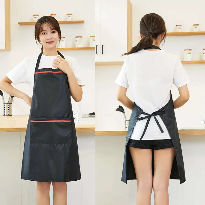 High Quality PVC  kitchen cooking  chef apron with custom print with adjustable buckle