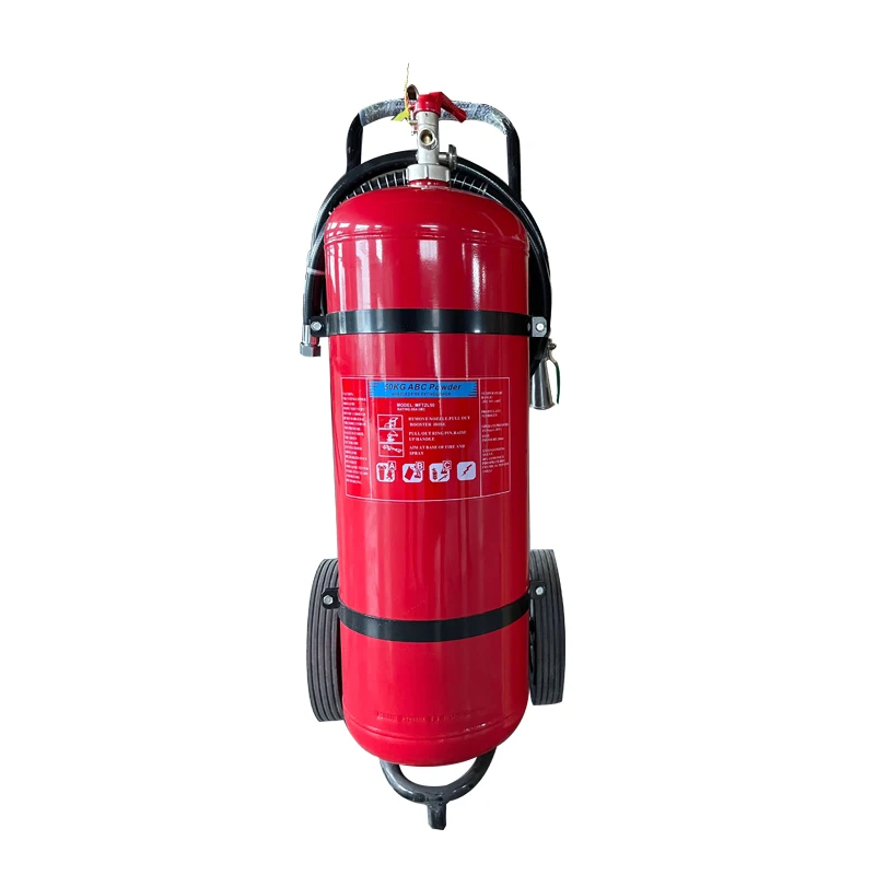 50KG  ABC Dry Chemical Powder Trolley Fire Extinguisher in Wheeled Extincteur