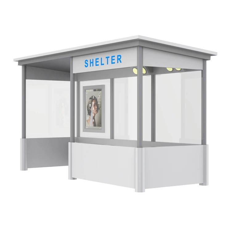 Уличная мебель металлическая автобусная остановка Современная по индивидуальному