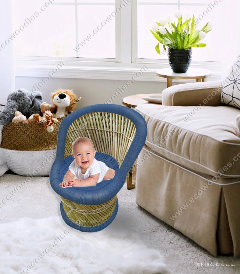 Cute Nursery Basket for Kids Safe Chair Design for Newborns and Toddlers up to 4 Years for Bedroom Photography Props