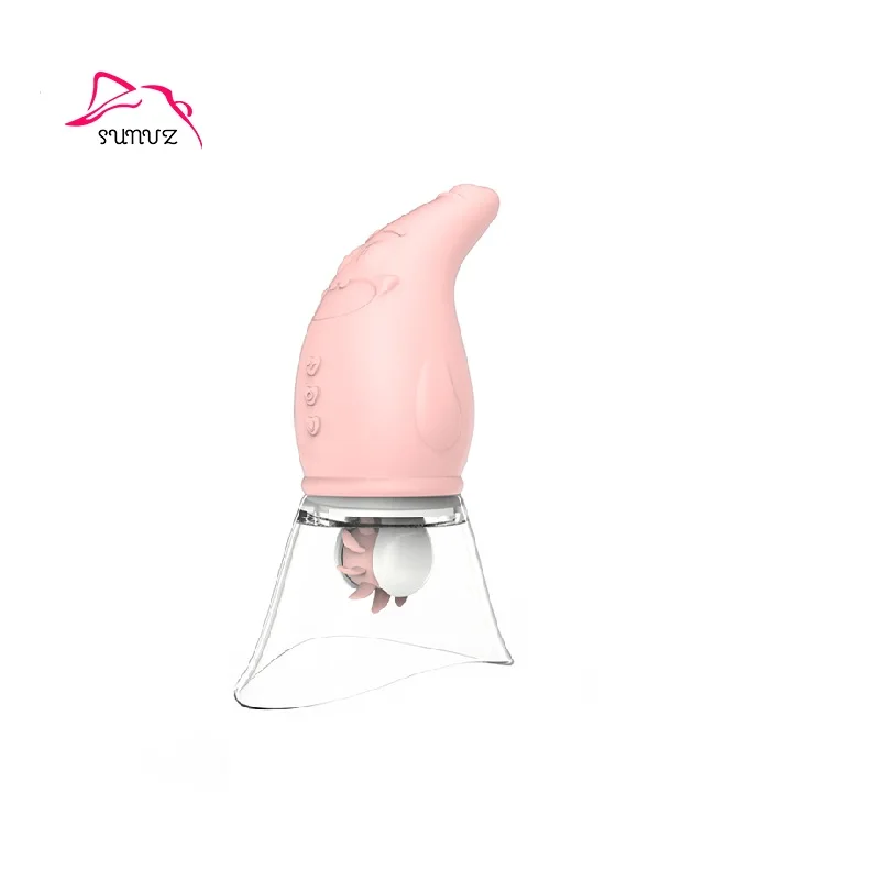 Portable Medical Silicone 8 Speeds Rotation Pink Clitoris Sucker Women Toys Sex Adult