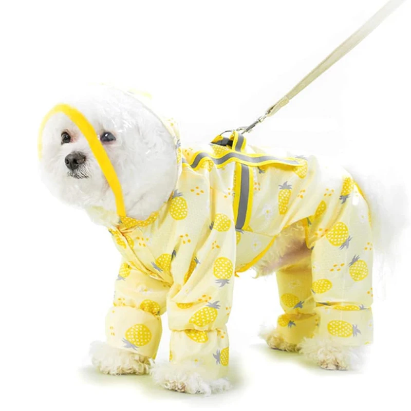 Hot Sale Designer Fabric Luxury Pet Clothes Raincoat Waterproof Coats