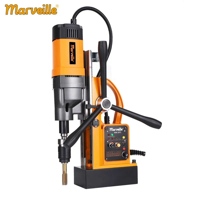 Marveille MW-28TC Portable magnet drill engineering machine automatic absorption plate drilling machine