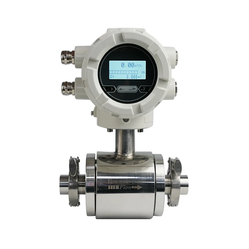 Chemical resistant flow meter tri clamp flowtech flowmeter