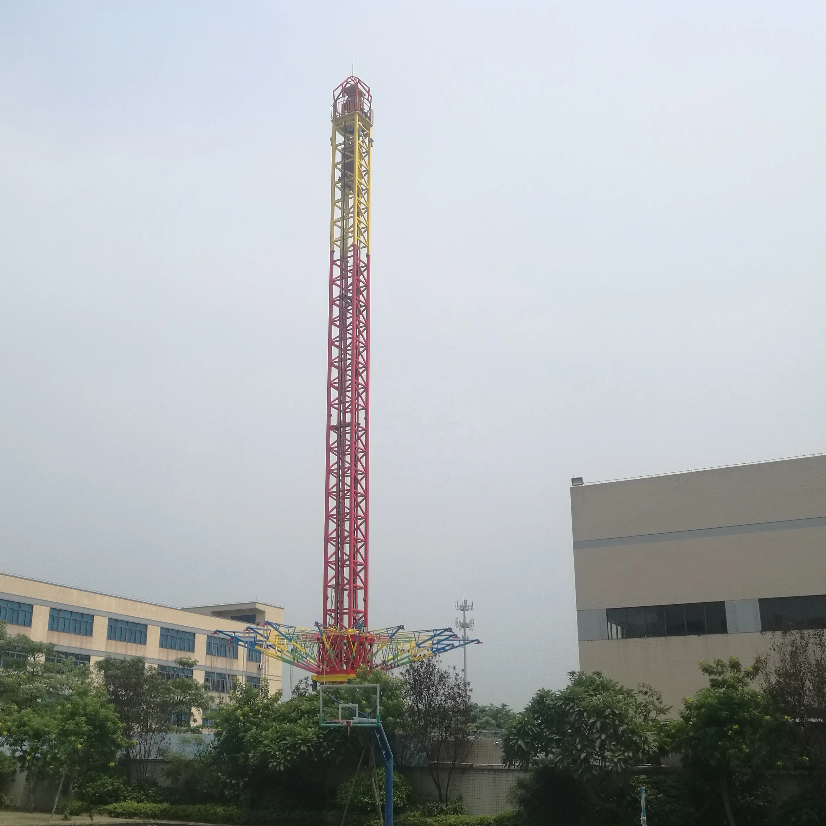 52M Adult Amusement Rides Flying tower Flying chair swing high tower