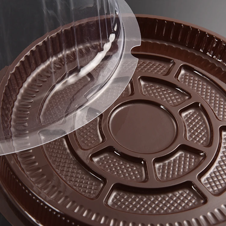 Disposable Clear Plastic Cake Packaging Container Baking Boxes 4/6/7 Inch With Lid Custom