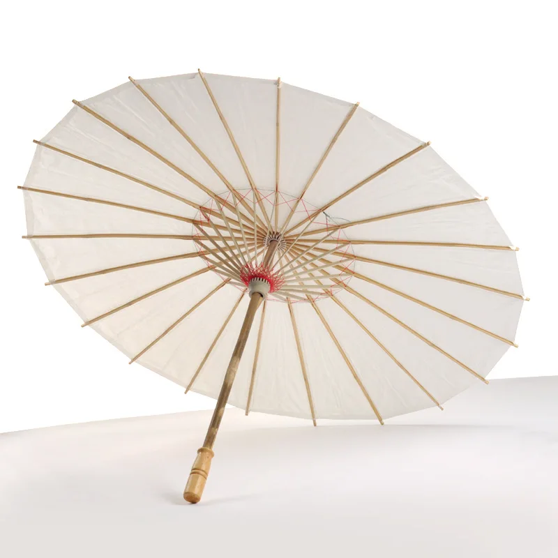 Ls03 Children DIY Drawing Umbrella Wedding Decoration Photo Props White Parasol Paper Umbrellas for Crafts