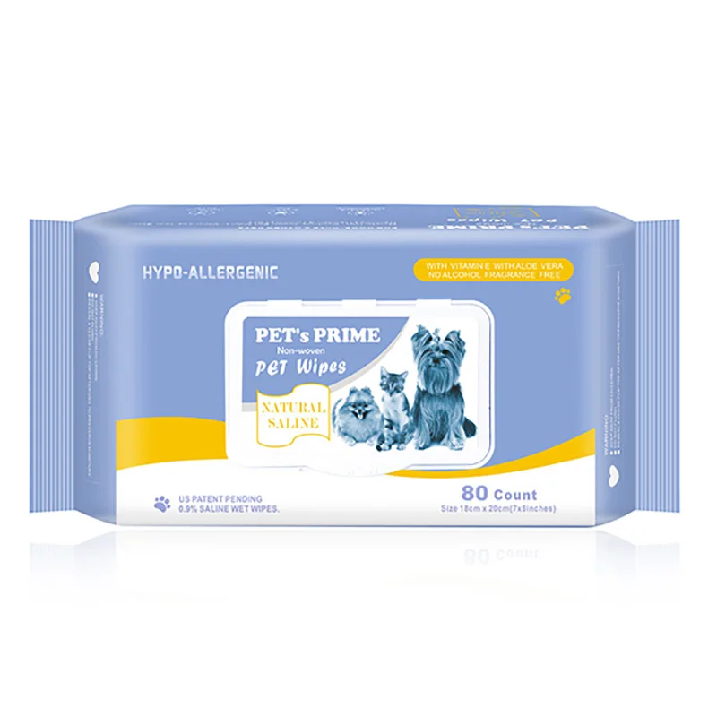 OEM  Attractive Price Softcare Biodegradable Pet Wet Wipes Unscented