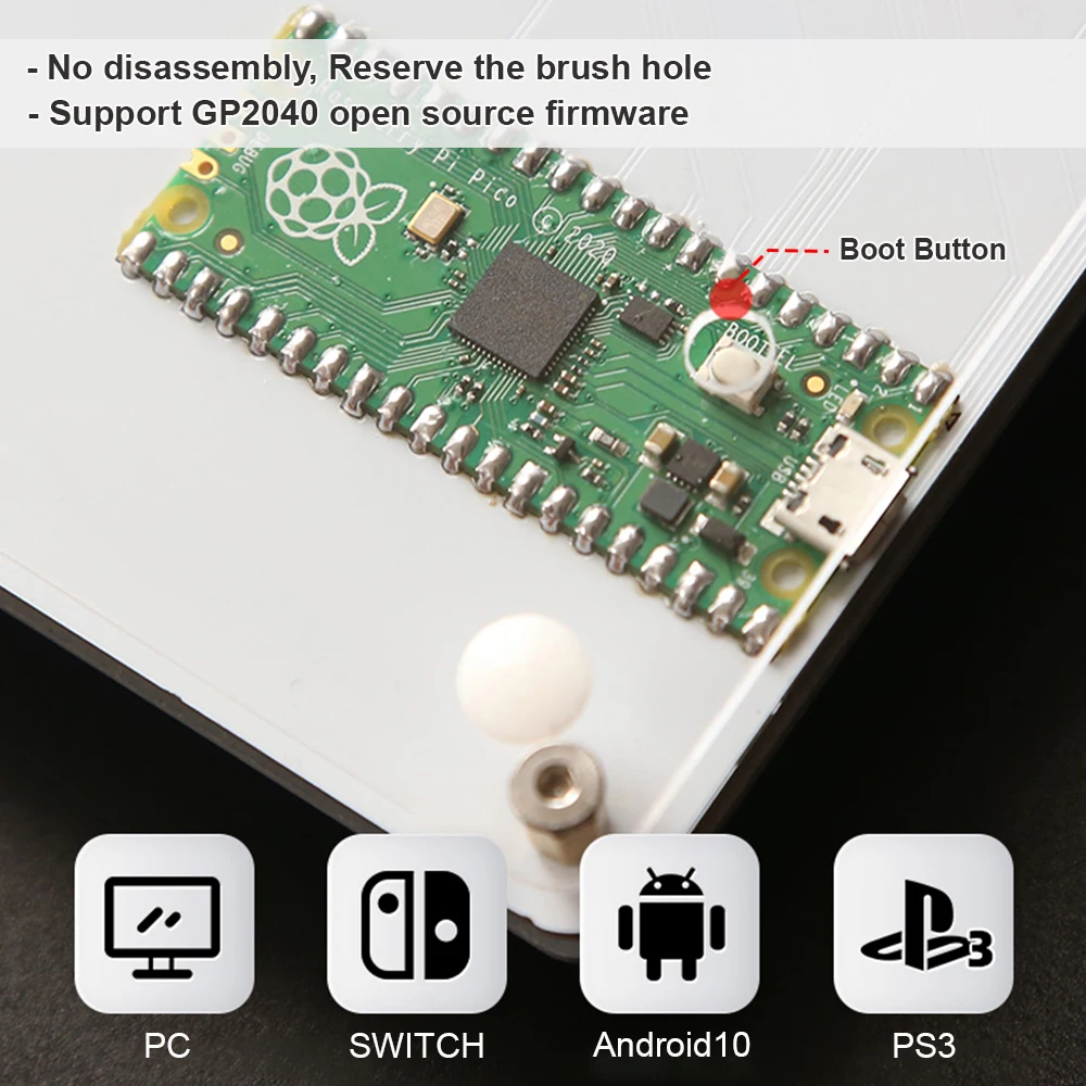 HitBox Fighting Street Fighter King of Fighters Joystick Simulator Handle Arcade Raspberry Pi pico gp2040