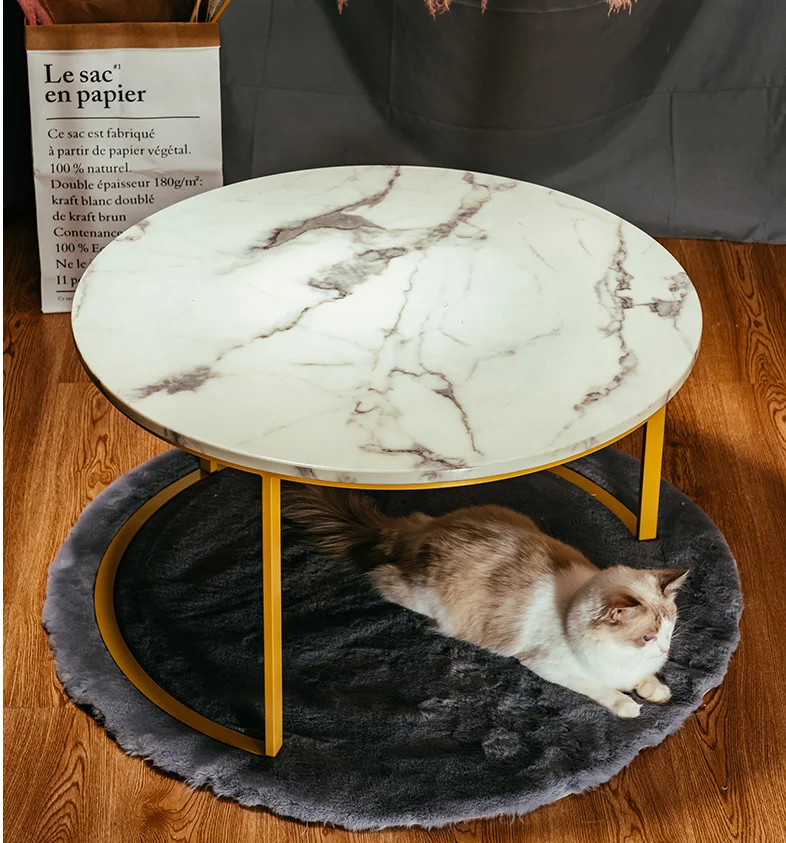 
High quality Marble top round tea table coffee table 