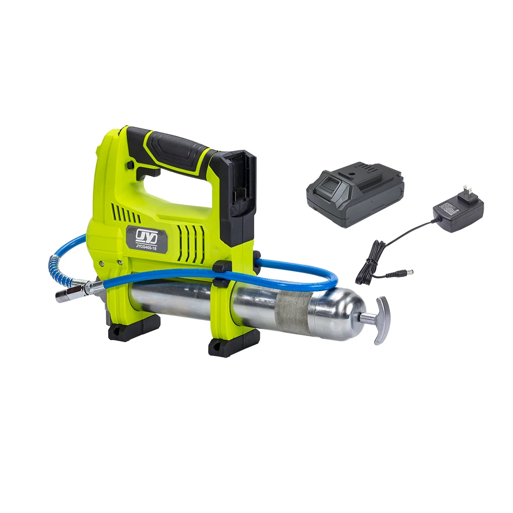 ROHS 9000 PSI 18 Volt Lithium-Ion Battery Operated Grease Gun Bulk fill or 14.5oz Cartridges fill Includes Battery and Charger