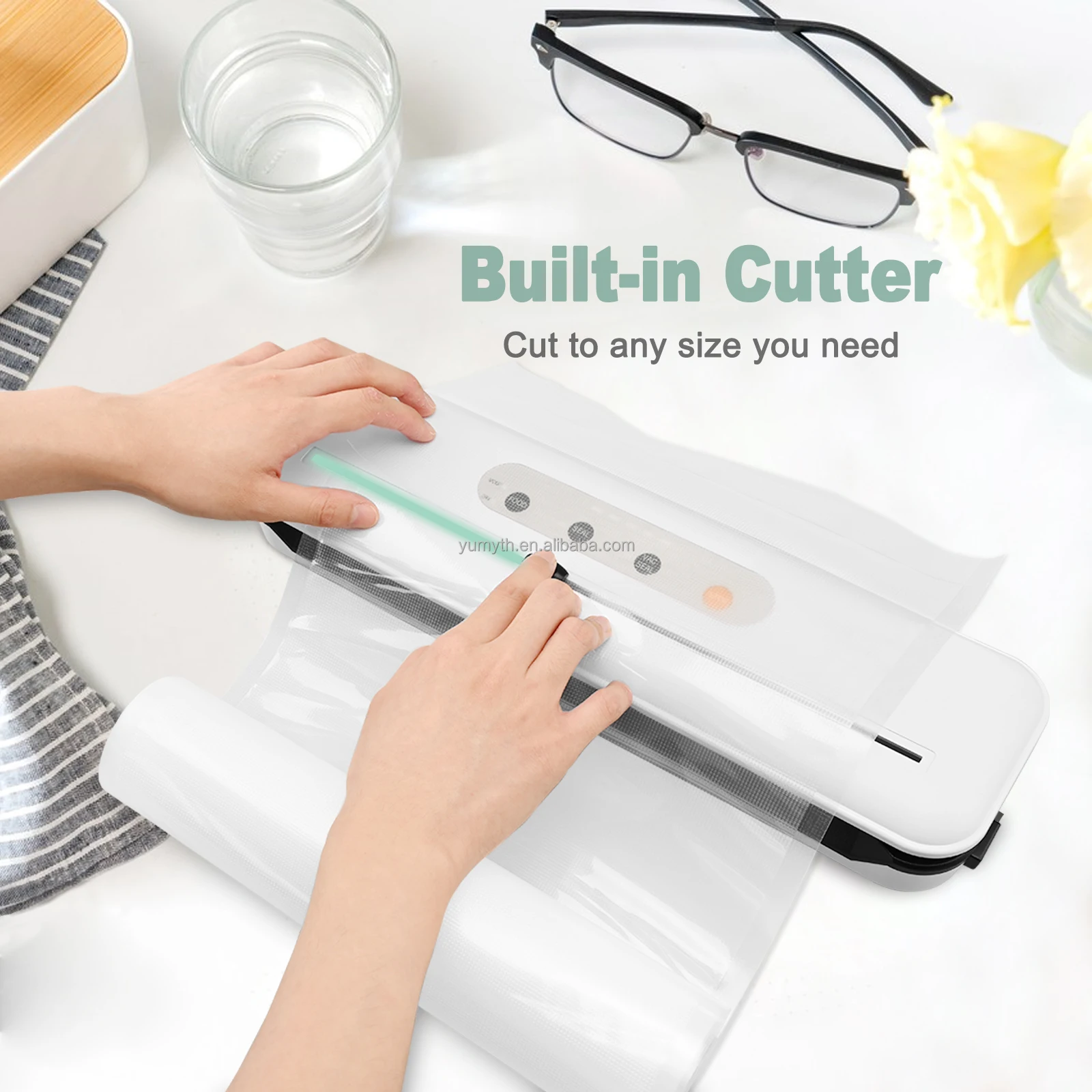 Wholesale Efficient Vacuum Seal Process S/S Panel Accessory Port Moisture Lock Food Vacuum Sealer