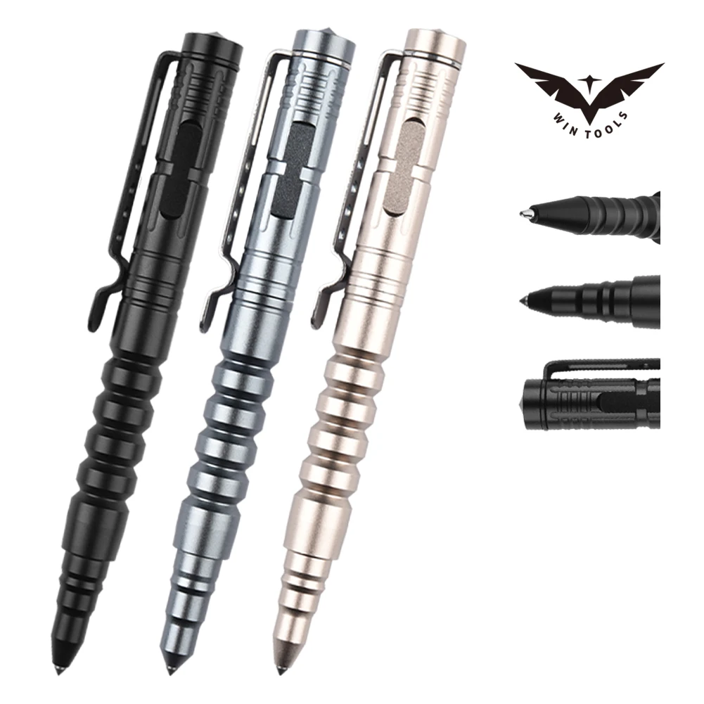 Factory Direct Sale Custom High Quality CNC Machining Tactical Pen with Glass Breaker Survival Pen for Outdoor using
