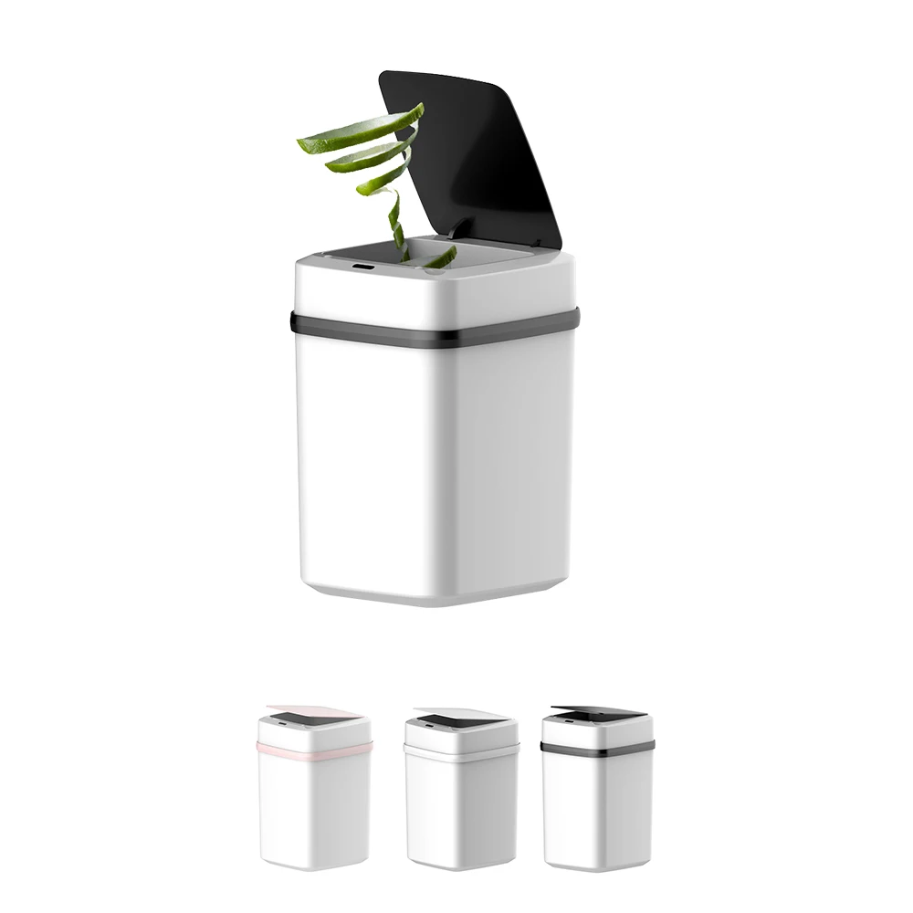 2020 Hot Selling 10L Smart Sensor Trash Can for Home Office, Home Intelligent Automatic Rubish Trash Can Smart Waste Bins