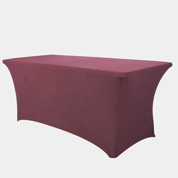 High quality polyester tablecloth modern trade show elegant tablecloths