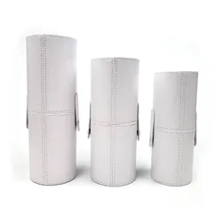 PU Leather Holder Makeup Brush Travel Case Roll Bag Beauty Cosmetic Case Customized Printed Plain BB0008-1 18-23cm Cover YF