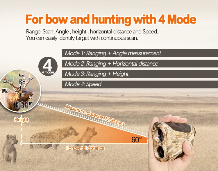 3000 m with alkaline battery hunting scope hunting golf laser rangefinder
