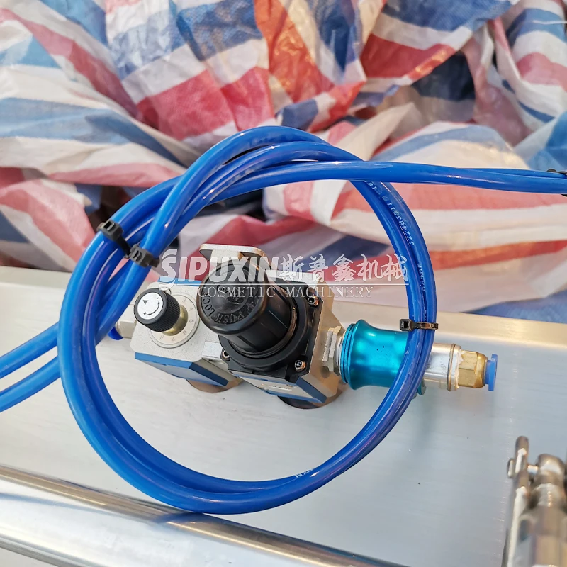 Double Heads Pneumatic Honey Paste Cream Ointment Lotion Semi Automatic Liquid Paste Filling Machine