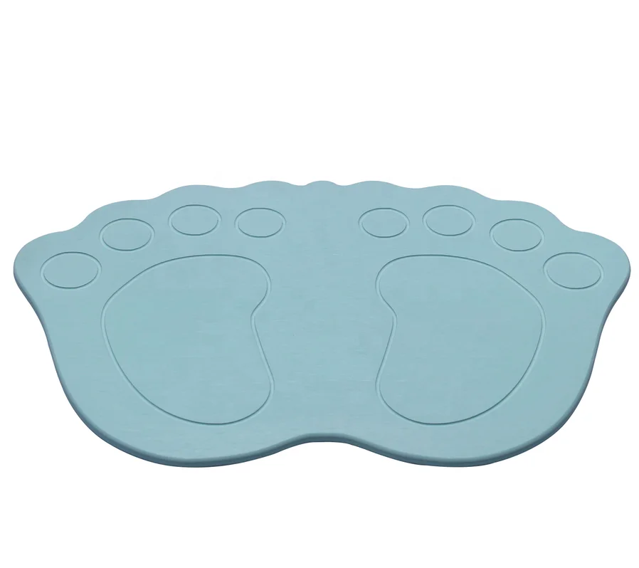 new trend eco-friendly non-slip anti-bacterial anti-mould fireproof easy to clean durable quick dry diatomite absorbent bath mat