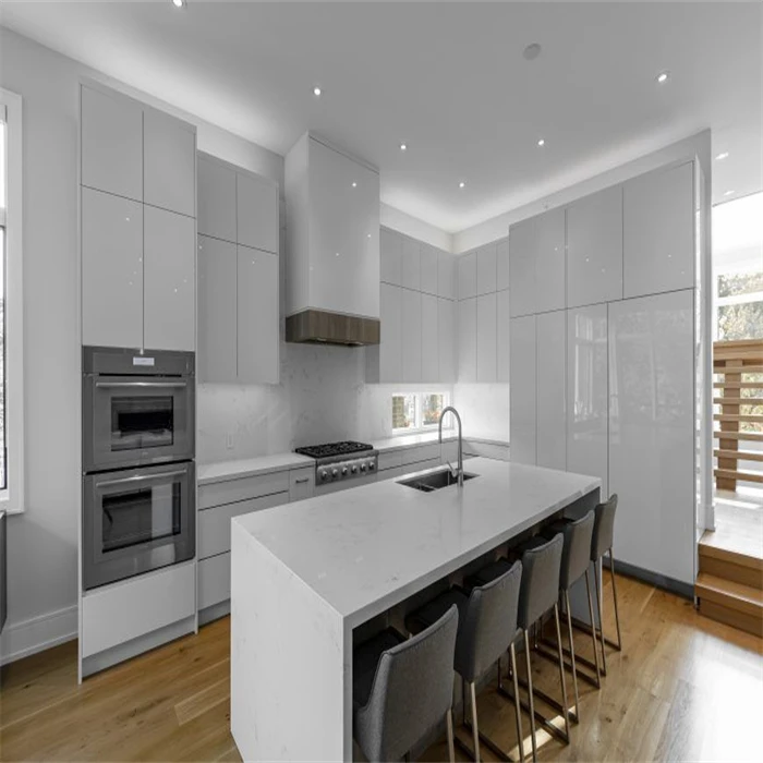 CBMmart kitchen Villa DTC Brand Soft Closed Plywood board Custom Finish Melamine Kitchen Cabinet