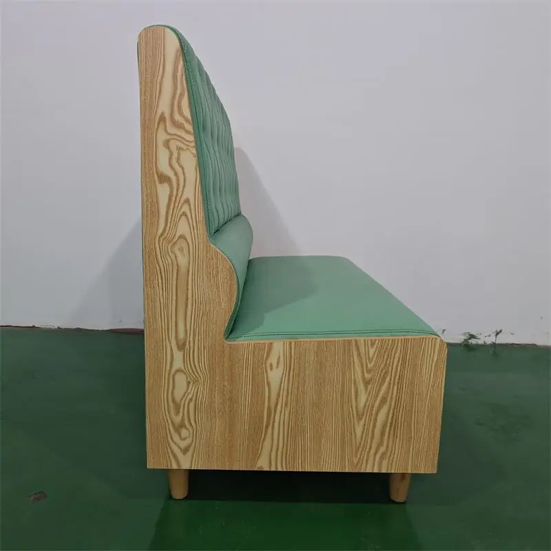 Modern Restaurant booth coffee sectional sofa booth seating for cafe