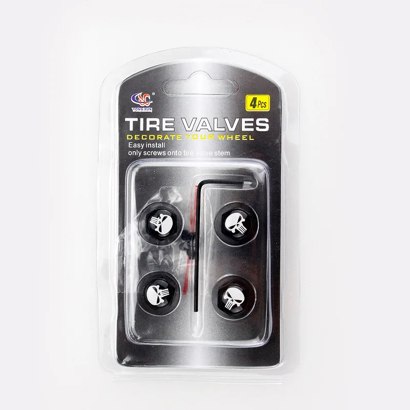 With car logo logo tire cover door core mouth tire valve cover auto parts wheel dust cover tool