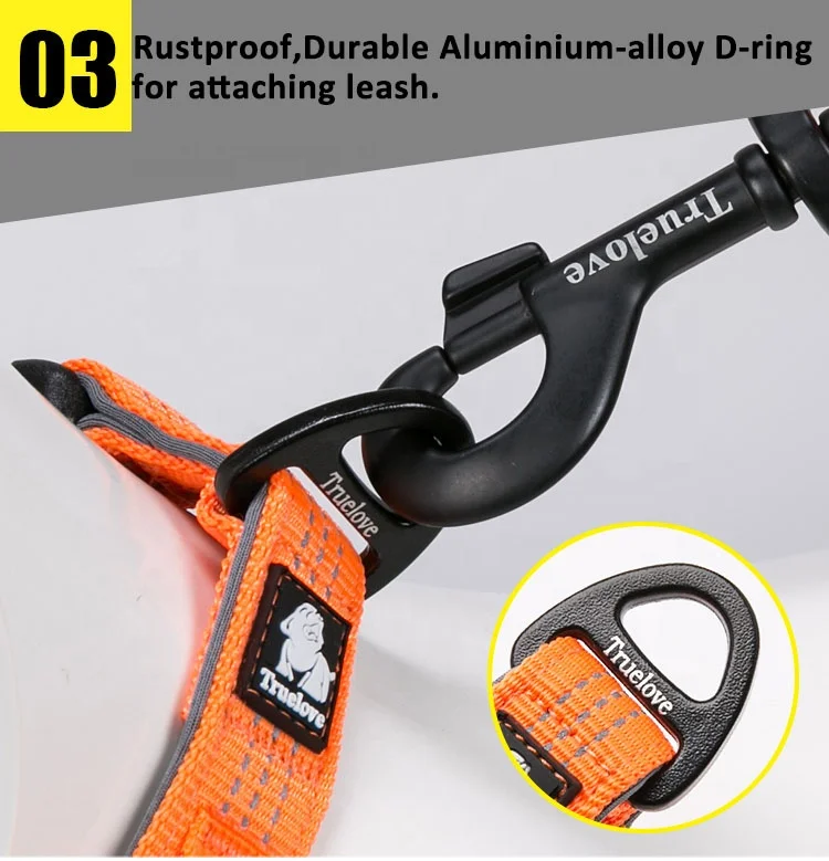 Truelove Hot Selling Printed Cat Paw Design multiple color adjustable Pet Collar nylon cat dog collar with belt