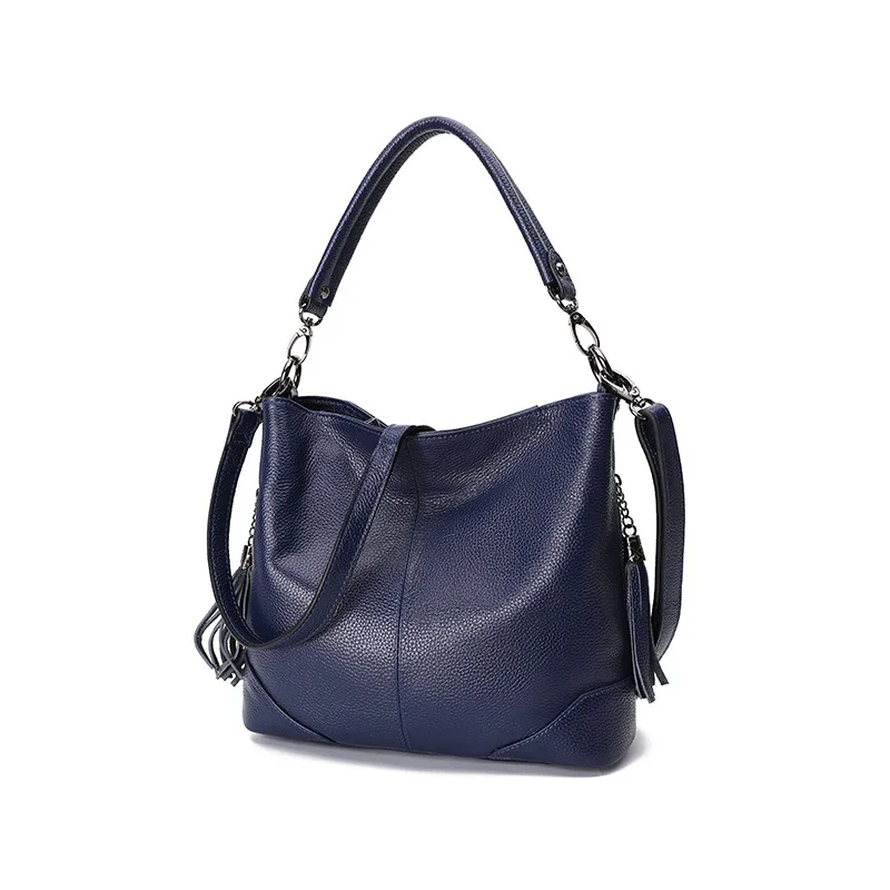 online shop supplier Wholesales Customized Simple Ladies Shoulder bag luxury Genuine Leather Handbag for women