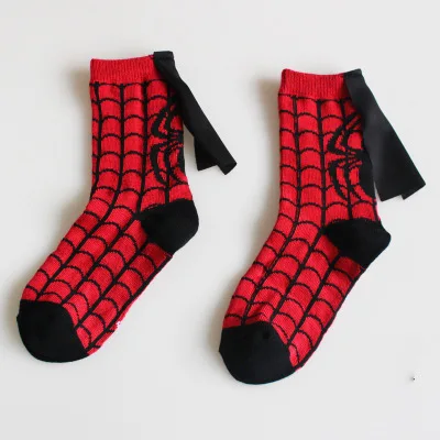 2022 wholesale new novelty children boys girls kids comics cartoon cotton no show superhero crew socks