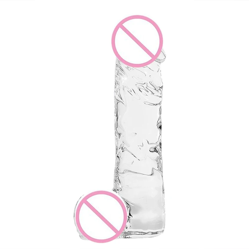 Mooonuo  Glass crystal transparent appearance novel SM dildo female adult products gay waterproof Gay Toys Sex Toys ODM OEM