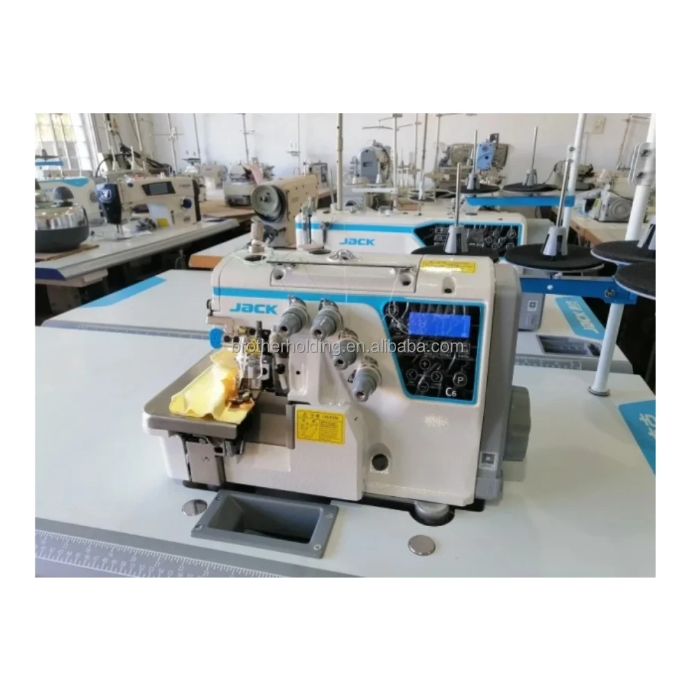 New JACK Sewing Machine C6 Flatbed Overlock Machine Computerized Industrial Sewing Machine with Automatic Thread Trimmer