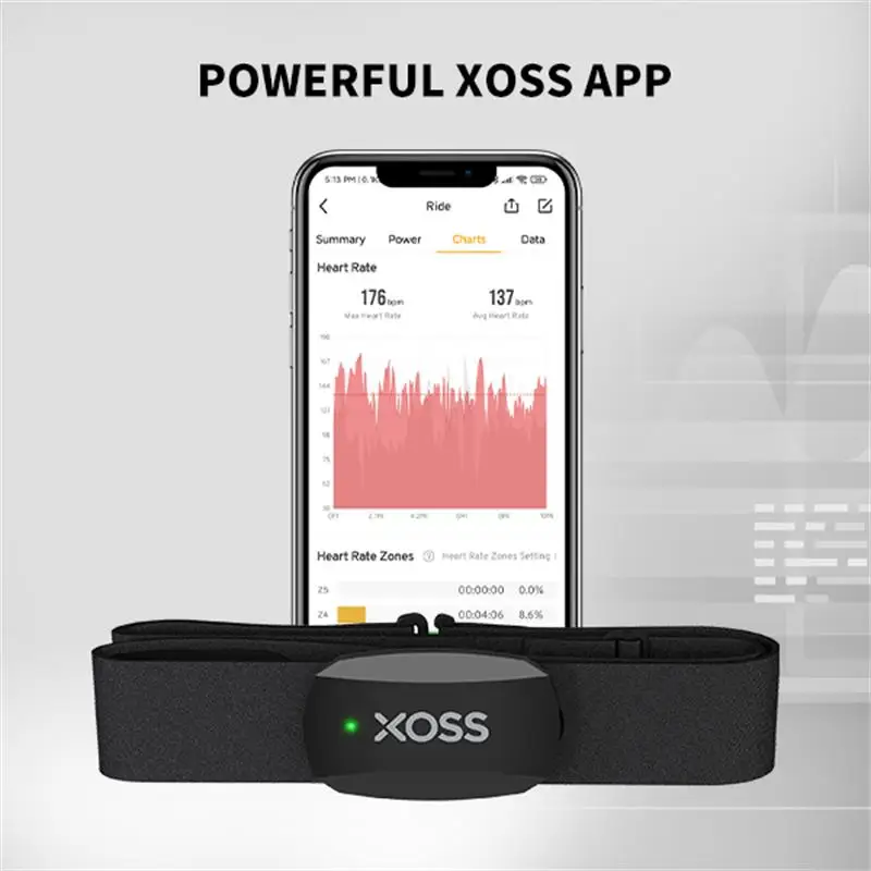 Xoss X2 Heart Rate Sensor BLE ANT+ Heart Rate Monitor Chest Strap for Cycling Computer Bike Accessories