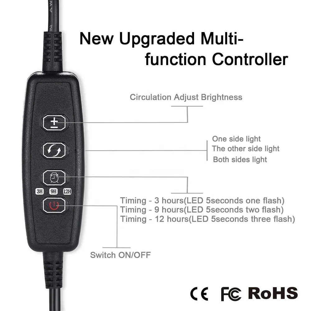 4 Head Clip Led Grow Light Full Spectrum Dimmable Phytolamp For Plants Full Spectrum Phyto Growth Lamp Mini Plant Grow Light