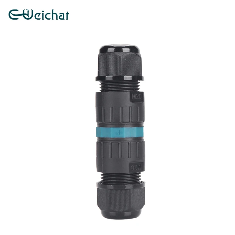 E-Weichat P20 2 Pin Screw-less Type Quick Wire Connecting Led Street Lighting IP68 Waterproof Cable Connector for Outdoor Using